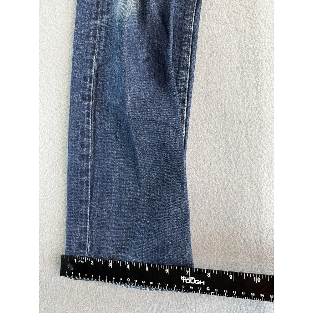 J.Crew 770 Jeans Mens 32x30 Medium Wash Blue Regular Straight Distressed Denim